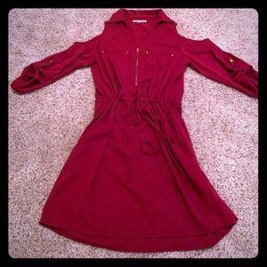 Red Casual Party Dress!